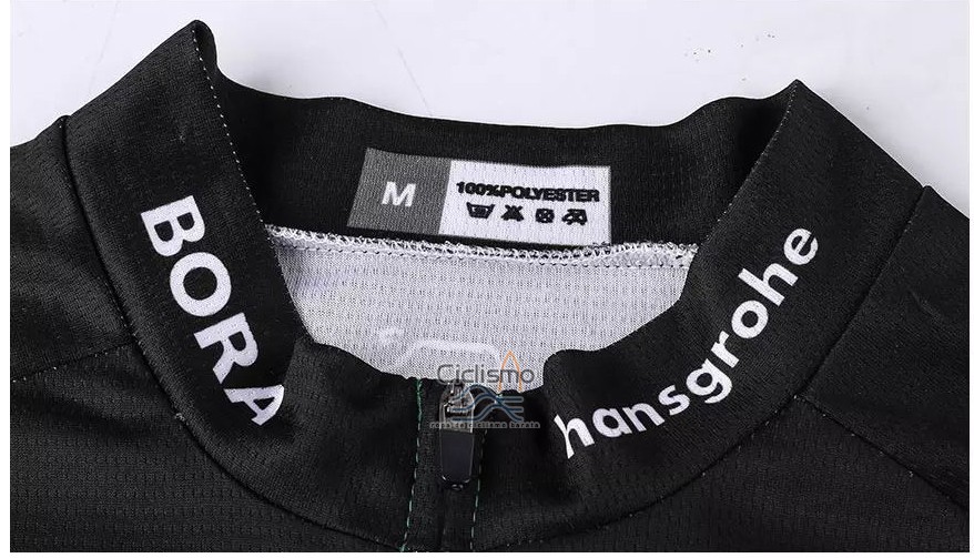 Bora Ropa Ciclismo Culotte Largo 2018 Mangas Largas Verde y Negro